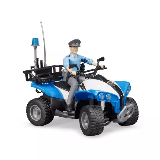 Bruder BR63010 ATV Polis Aracı, Polis Memuru Ve Aksesuarları