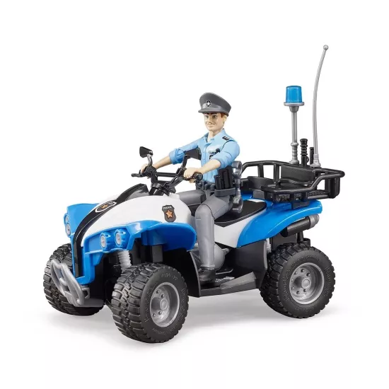 Bruder BR63010 ATV Polis Aracı, Polis Memuru Ve Aksesuarları