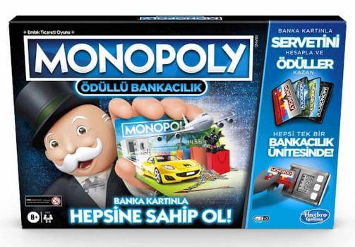 Hasbro E8978 Monopoly Ödüllü Bankacılık Kutu Oyunu