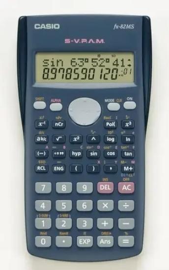 Casio FX-82MS Hesap Makinesi Bilimsel 2 Satır Ekran 240 Fonksiyon 2.Versiyon