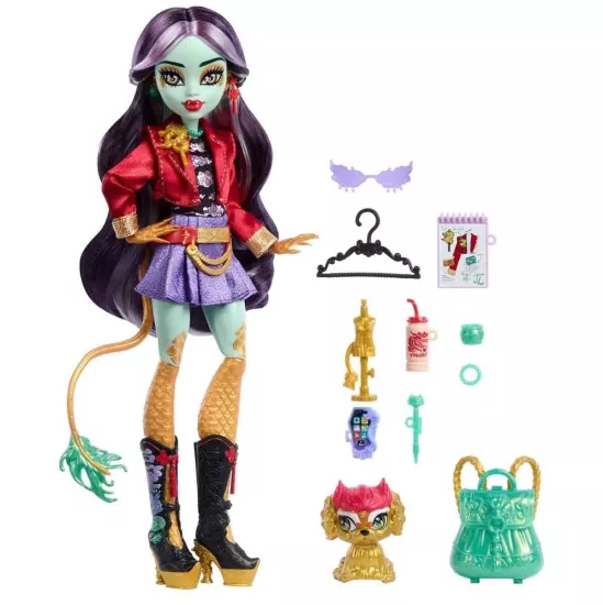 Mattel HYV58 Monster High Acayip Havalı Arkadaşlar Jinafire Long
