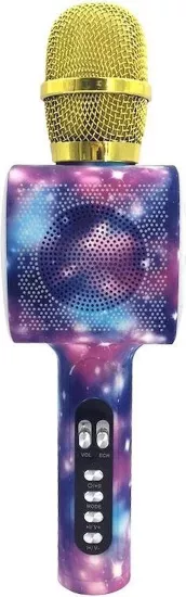 Mega Doppler Karaoke Mikrofon Stardust RGB Led Ses Değiştirme Kayıt Özellikli