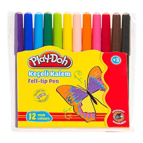 Playdoh KE005 Keçeli Kalem 12 Renk