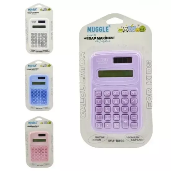 Muggle MU-8896 Hesap Makinesi 8 Haneli Digital Mini