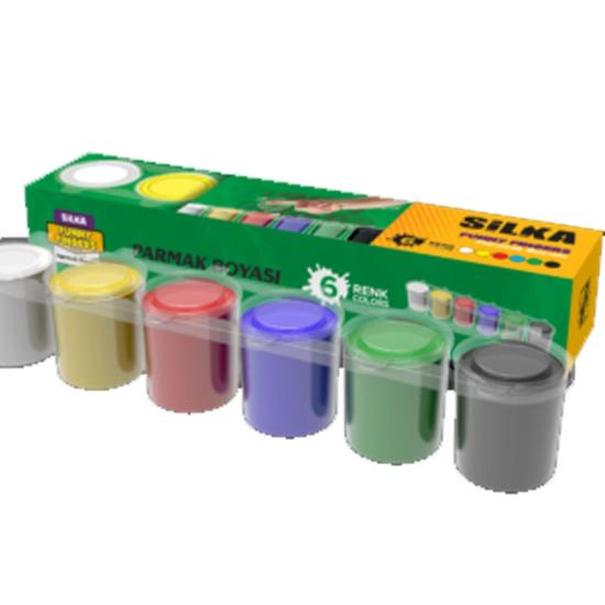 Silka P1.SS6-6 Parmak Boyası 25ml 6 Renk