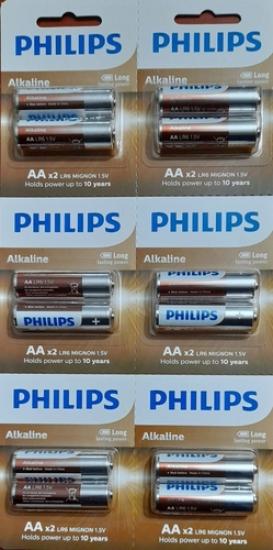 Philips LR6A12S Alkaline Kalem Pil AA 12li