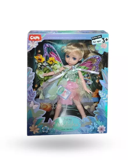 Ctoy QJ161D Çiçek Aksesuarlı Bebek 12inç
