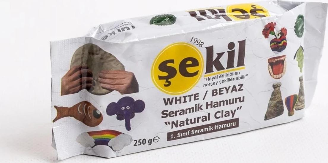 Şekil VK250BYZ Seramik Hamuru 250 GR Beyaz 