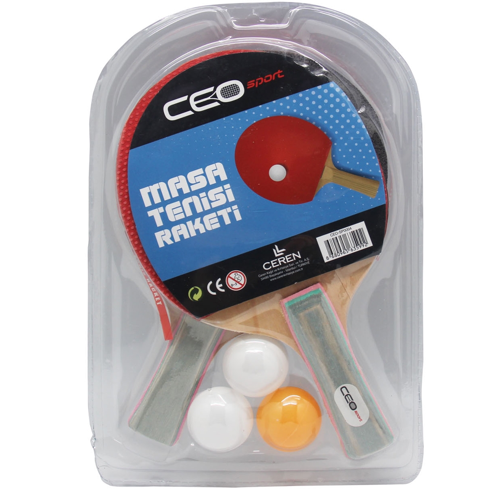 Ceo Sport SP0004 Masa Tenisi Seti (2 Raket+3 Top)