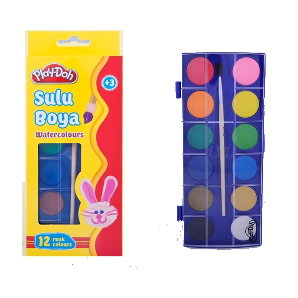 Playdoh SU002 Suluboya Küçük 12 Renk