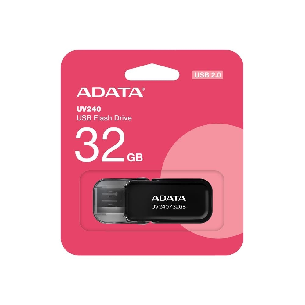 Adata UV240 32GB USB Bellek USB2.0 Siyah